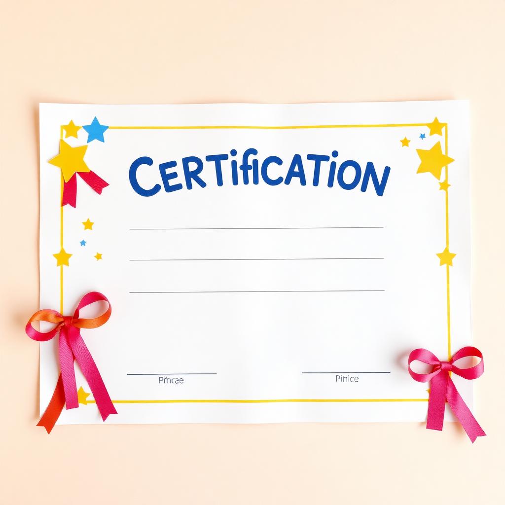 Certificado infantil